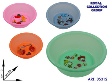 K120 BACINELLA PLASTICA COL ASS cm29,5x10