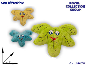 K255 FOGLIA PELUCHE COL ASS cm11 95030041