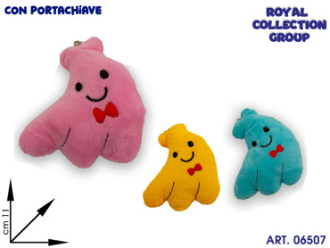 K1709  PELUCHE FANTASMA  P.CHIAVE COL ASS  CM 11