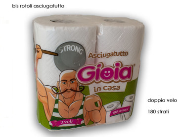 ASC2R90/01 ASCIUGATUTTO GIOIA  2 VELI 2 ROTOLI