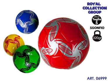 K1000 K190225 PALLONE SIMIL-CUOIO MIS 5    4 COL ASS