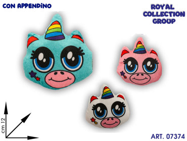 JM0915 UNICORNO PELUCHE 3 COL CM 12 95030041