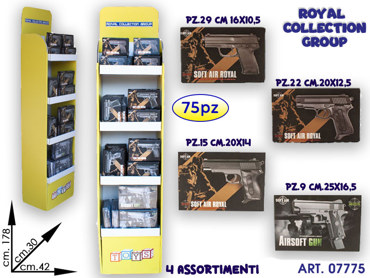 ESPOSITORE TOY CARTONE C/ PZ 75 SOFT AIR ASS