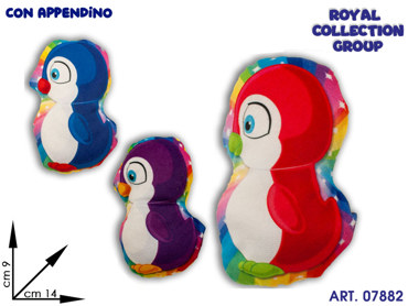 PL2816 PINGUINO PELUCHE ASS ASS  CM 14