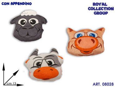 PL2814S ANIMALI PELUCHE 3 ASS  CM 13