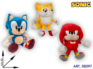 PELUCHE SONIC 3 ASS  TG 5 CM 45