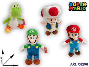 PELUCHE MARIO BROSS ASS TG 5  CM 38