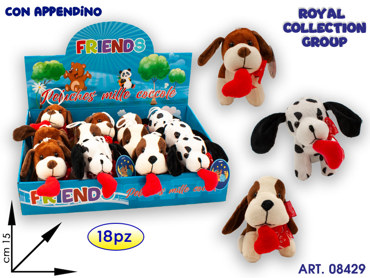DISPLAY CON 18 PZ CANI ASS C/CUORE CM 15 08085 08087 08083
