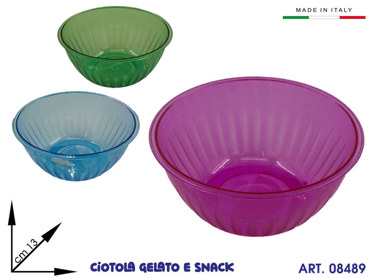 COPPETTA PLASTICA COL ASS CM 13