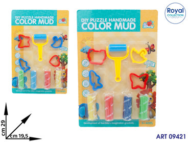 K3500809  5838-92 BLISTER PLASTILINA COLOR MUD CM 29X19.5