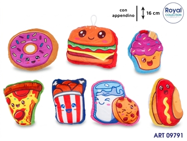 PL2903 PELUCHE FOOD 8 ASS CM 16