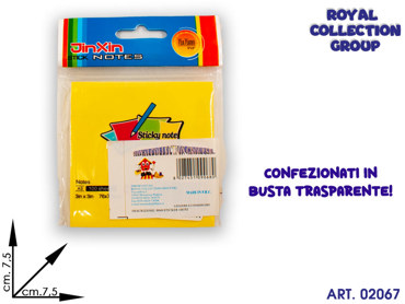 9068 BLOCK NOTES STICK (min.12pz) cm7,5x7,5