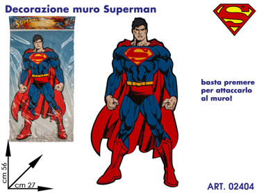 SM 061001 DECORAZIONE SUPERMAN cm56x27