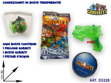 BUSTA 3 GIOCHI GORMITI CARTOONS cm30x30 95030095