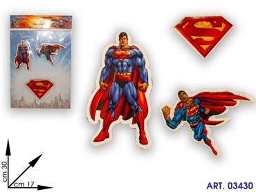 SM061008 DECORAZIONE SUPERMAN cm30x17