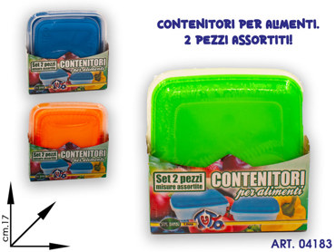 PL55 CONTENITORI PLASTICA QUADRATI cm17