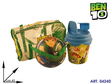 BORSA SET MARE C/PALLONE BEN 10 cm45 95030095