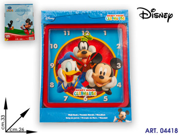 5011 OROLOGIO MURO CLUB HOUSE DISNEY cm33x26