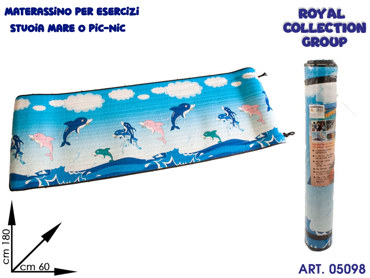 K091 TAPPETO MARE -MATERASSINO FITNESS  CM 180x60