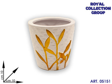 K069 VASO CERAMICA ROTONDO cm10x13