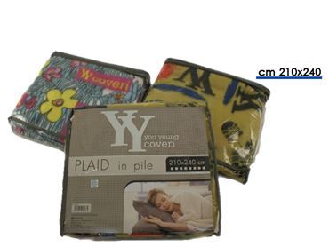 3964003 PLAID PILE YOU YOUNG COL cm210x240