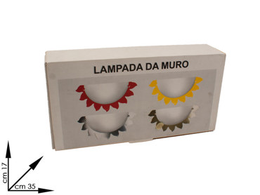 EN 81097 LAMPADA DA MURO IN VETRO CM 35 X 17