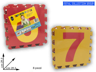 K064164 TAPPETO NUMERI PUZZLE 8 PZ cm29,5 95030095