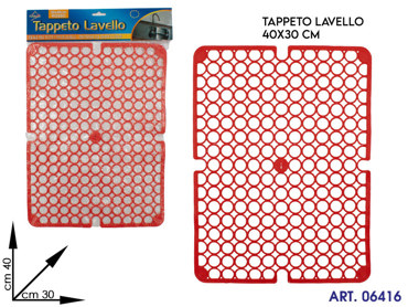 TAPPETO LAVELLO GOMMA MIS 40X30