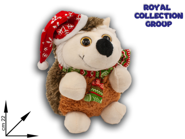 PL2808 - C5 17253 RICCIO PELUCHE OCCHIONI CM 22 NATALE