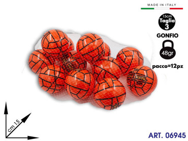 MINI PALLONE ARANCIO (FCO MONSELICE/NS MEZZO) 12PZ cm15