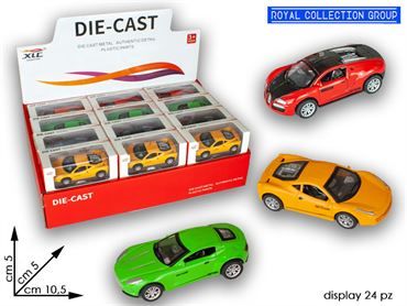 K134746 AUTO DIE CAST  ASS DISPLAY 24 PZ  CM 10.5X5