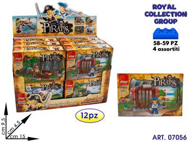 K310623 0449 BUILDING COSTRUZ PIRATE(DISPLAY12 PZ) CM 15X9.5