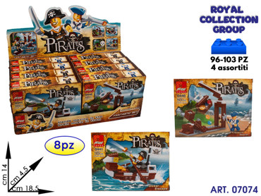 K310622 0444 BUILDING PIRATES (DISPLAY 8PZ) CM 18.5X14