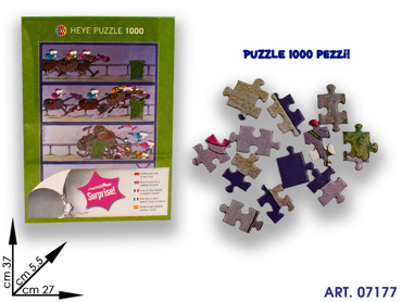 HE 29173 PUZZLE MORDILLO CORSA CAVALLI 1000PZ CM 37X27