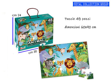 K0011205 PUZZLE JUMBO ANIMAL 48 PZ  CM 30X24