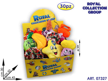 BOX DISPLAY ROYAL C/ 30 PELUCHE ASS  CM 19