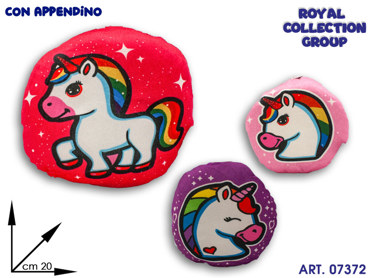 PL2020020-20  UNICORNO PELUCHE ASS CM 20