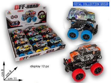 K138548 AUTO DIE CAST OFF ROAD DISPLAY 12 PZ