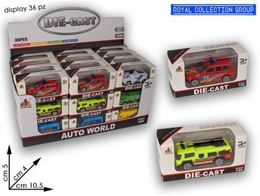 K6200029 DIE CAST VEICOLI ASS DISPLAY 36 PZ CM 10.5