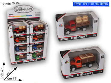 K110640 DIE CAST CAMION C/RIMORCIO ASS CM 12 DISPLAY 24 PZ