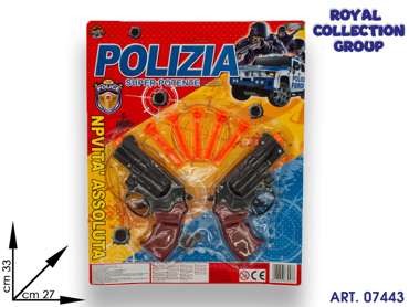 K1300211 BLISTER POLIZIA 2 PISTOLE  CM 33X27