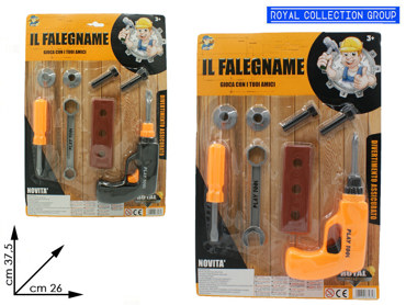 K1300183 K1410 BLISTER IL FALEGNAME 2 ASS CM 37.5X26