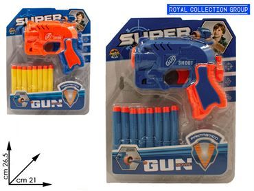 K1000909 BLISTER SUPER GUN AGENTE  CM 26.5X21