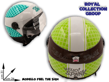 CASCO DEMI JET FELL THE SIGN HELLO SPANK COL ASS CM 31X26