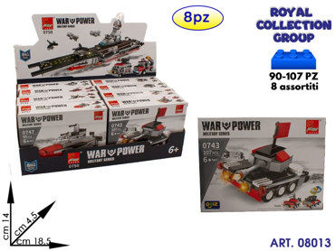 K3103529 BUILDING WAR POWER ASS CM 18.5X14 DISPLAY 8 PZ