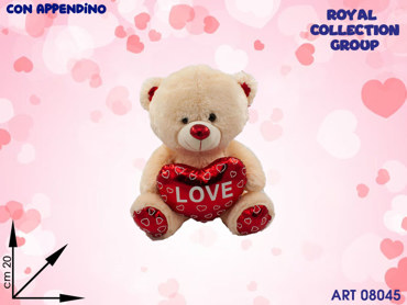 PL2858 1  ORSO PELUCHE LOVE CM 20