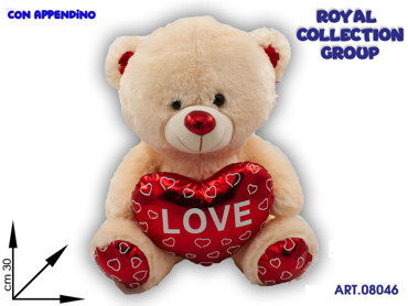 PL2858 2  ORSO PELUCHE LOVE CM 30