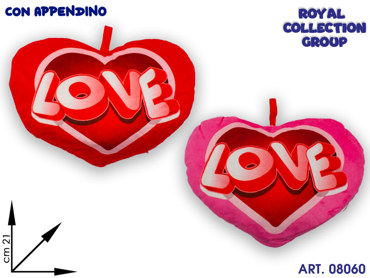 PL2868 1 CUORE ROSSO E ROSA  LOVE  CM 21