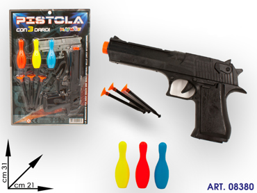 02262 BLISTER PISTOLA C/DARDI CM 31X21