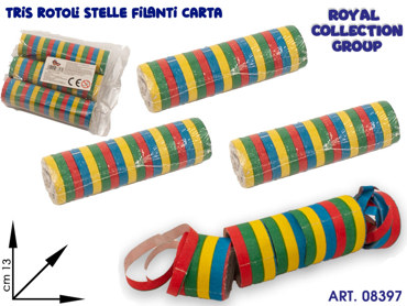 K0017405 K5500228 STELLE FILANTI 3 ROTOLI CM 13